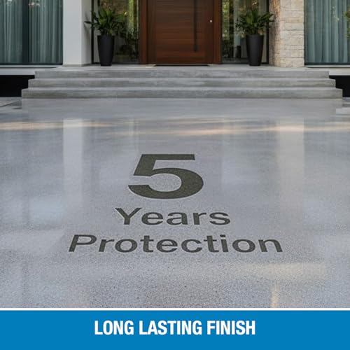 Image of Rain Guard Concrete Sealer Concentrate | Makes 2 Gallon | Natural Finish | Deep Penetrating Protection Against Water and Salt Damage for All Concrete Surfaces | Silane /Siloxane Waterproofer