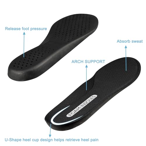 Memory Foam Insole for Skechers Shoes, Replacement Inserts for Men's Sneakers(Size:US Men8.5-EU41.5)
