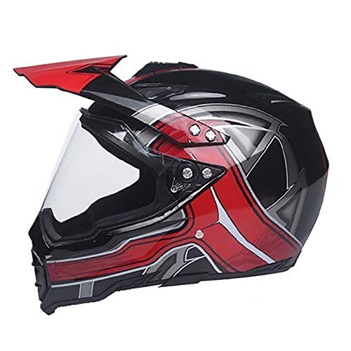 Adulte Casque de Motocross Casque de Integral Moto Cross Casques Crash,ECE Homologué,Casque de Moto Off-Road Vélo VTT BMX Quad Enduro pour Hommes et Femmes I,XXL=62~63cm