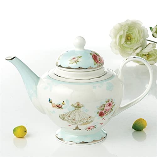 Gretd Pastoral European-Style Coffee Cup And Saucer Set Bone China Afternoon Tea Tea Set Household Black Tea Cup (Color : A, Size : As The Picture Shows) #TOP2