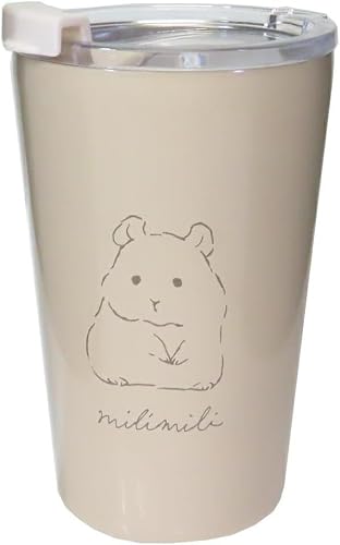 Generic Stainless Steel Tumbler 380ml Hamster Thermal Insulation Tumbler Cup Drink Holder Vacuum Structure, Yellow, 89541