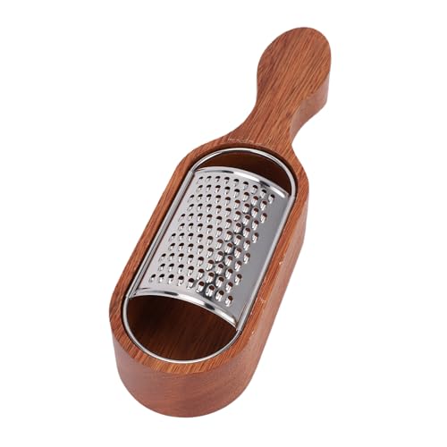 Rallador de Queso Manual con Mango de Madera y Contenedor miniatura 1