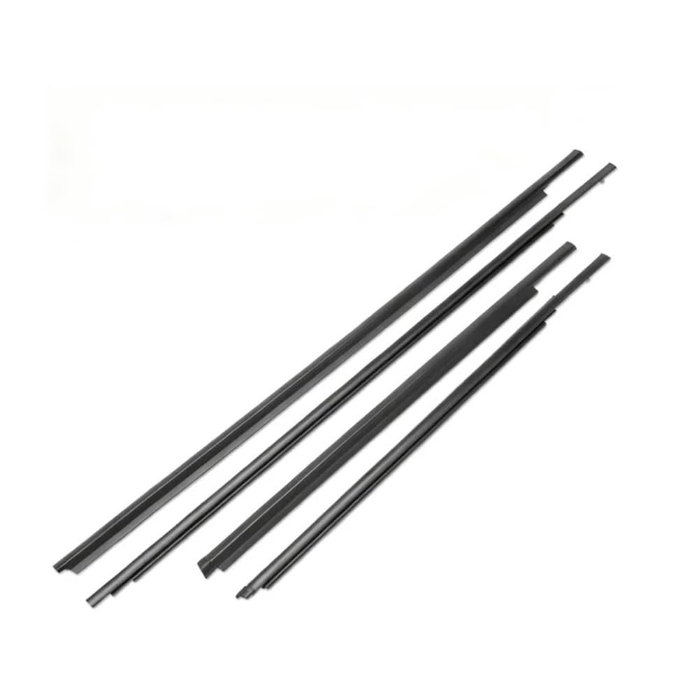 Xmsbcbcz Black Sealing Strip 4Pcs Window Rubber Trim For Toyota For Yaris Sedan 2007-2016 4 Doors Weatherstrip Seal Strips Door Moulding 68160-0D120