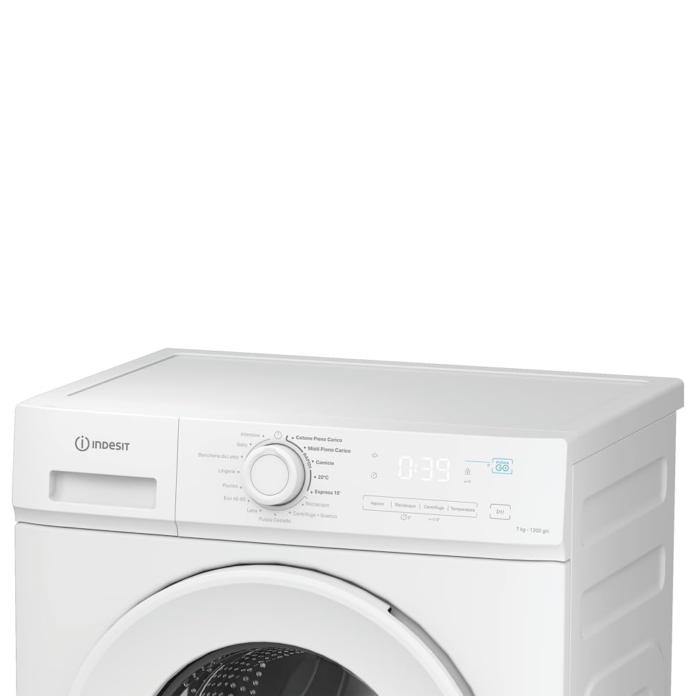 Lavatrice A Libera Installazione IMA 762 MY TIME IT Vapore, Carica Frontale, 1200 Giri, Cestello Spazioso da 7 Kg, Inverter, Rapida, Efficiente, Classe Energetica A
