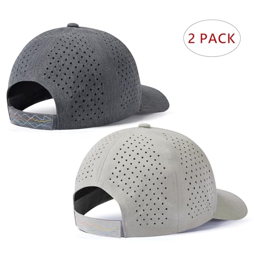 Image of UPF 50+ Performance Water Resistant Baseball Cap Lightweight Breathable Hat Golf Running Boat Hiking for Men Women