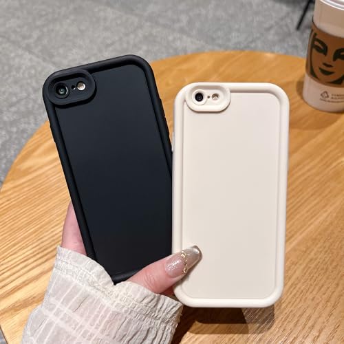 Image of Puxicu Slim Case for iPhone 8 Plus, Enhanced Camera Protection, Shockproof Skin-Friendly Touch Soft Case Cover for iPhone 7 Plus Phone 5.5 inch, Light Pink