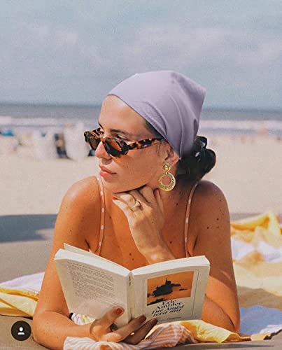 Tobeffect 8 Pack Hair Scarves Headband Elastic Boho Bandanas Scarf, Chiffon Head Kerchief With Hair Pins For Women Girls Farmhouse Hair Accessories, Solid Color #TOP3