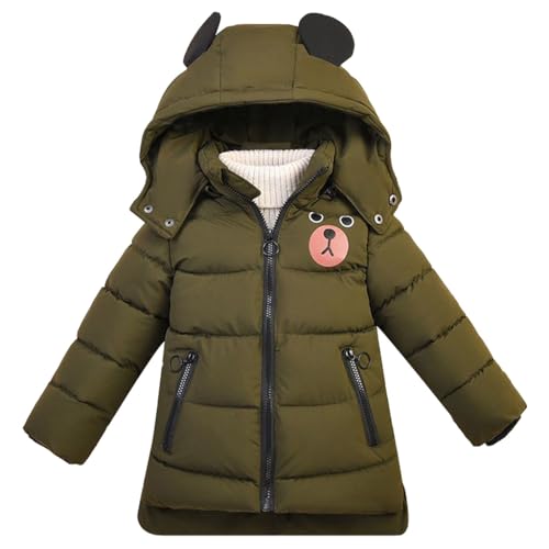 linboo Jungen Winterjacke Kinder Warme Wintermantel mit Kapuze...