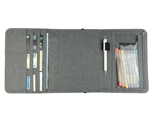 Capa fólio compatível com Rocketbook Everlast Fusion, organizador de caderno de tamanho A5, suporte
