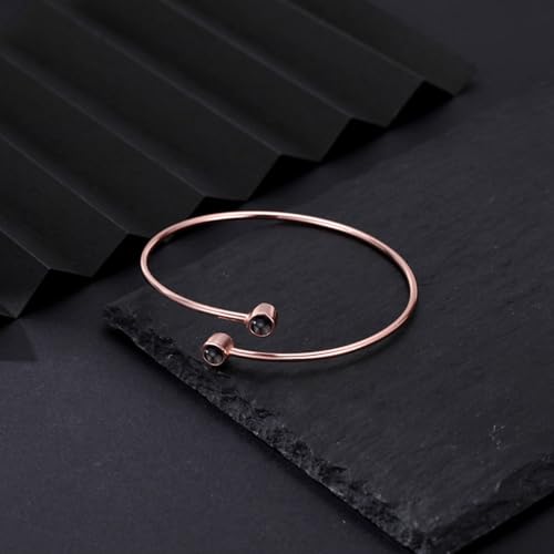 Custom Photo Projection Bracelet Personalized Double Photo Bracelets with Picture Inside 2 Circle Picture Bracelet Open Cuff Round Charm Bangle for Women Men Couples3