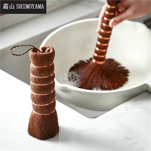 Escoba de palma para ollas y woks, el cepillo colgante esencial en tu cocina 3