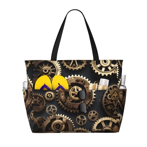 Grand sac fourre-tout de voyage imprimé pour plage et gym