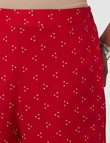 Image of Rangriti Red Liva Palazzo Pants for Women