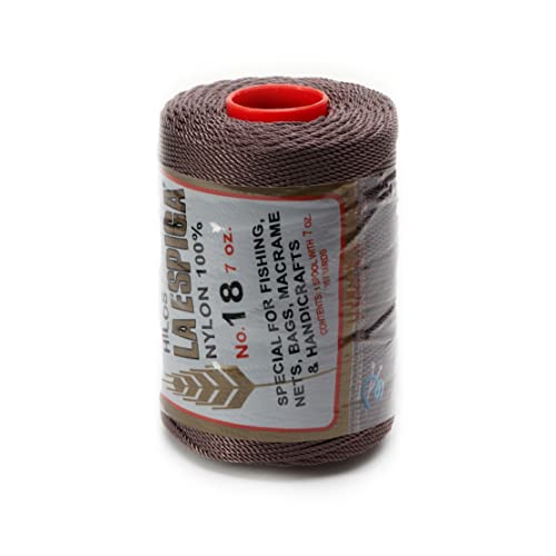 Image of Espiga No.18-100% Nylon Omega String Cord for Knitting and Crochet - 47 Charcoal Grey