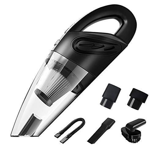 HUIFANG Aspirador De Automóviles, Carro De Automóvil Inalámbrico Recargable con Aspiradora Portátil De Alta Potencia, Húmeda Y Seca (Color : Negro)