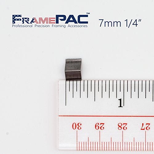 Image of V Nails for Picture Frames Hardwood Universal (UNI) 7mm (1 /4 Inch) [4000 V-Nail Pack, Stacked] - (for use in Automatic V Nailer for Picture Framing, Automatic V Nailer for Picture Frames)