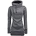 Produktbild FIDOZ Damen Herbst Winter Hoodie Frauen Sweatshirt Pullover Oberteile Langarmshirt Kapuzenpullover Casual Pulli mit Kordel und Taschen Damen Langarm Tunika Tops Oberteil Bluse Kleider Strickjacke