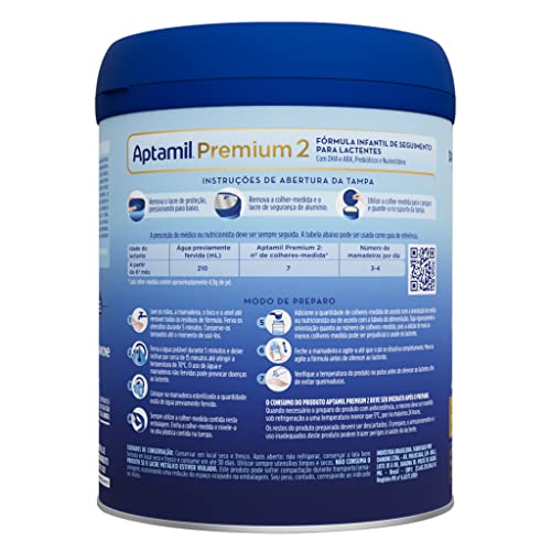 Aptamil Premium 2, Danone Nutricida Fórmula Infantil 800g 5 Aptamil Premium 2, Danone Nutricida Fórmula Infantil 800g - Imagem 5