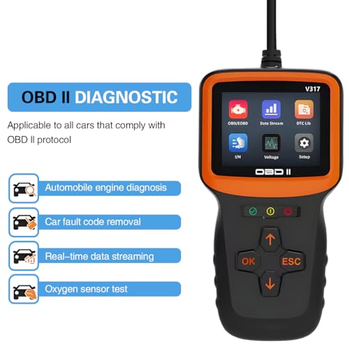 image for Mandark V317 OBD2 Car Scanner Diagnostic Tool, Vehicle Engine Fault Co