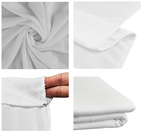 Image of Amazon Basics Professional White Screen Backdrop Cloth (8x12 ft) | Suitable for Photography, Photoshoot, Product Photography, Live Streaming, Zoom Meetings, VFX Editing | Pack of 1 (White)