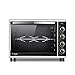 Plleasur Elektrischer Backofen für den Hausgebrauch, 52 l, große Kapazität, 2000 W, Multifunktions-Kochmaschine, Profi-Backofen, Pizzaofen