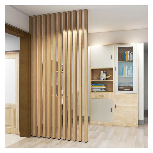 Separador de ambientes de madera para hall de entrada, tabique de suelo a techo, pantalla de listones para casa de té, cafetería, hotel (70 cm/27.5 pulgadas/70 m) - Elegante separador de espacio