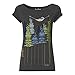 FellHerz Damen T-Shirt Wood Girl dunkelgrau, Bio, fair und vegan