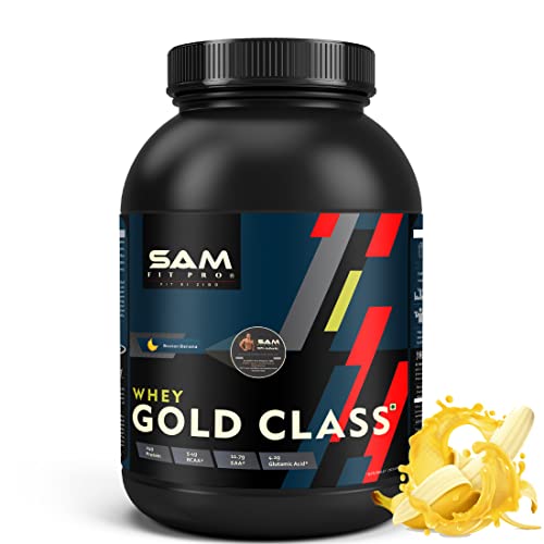 Image of Samfit Pro Gold Class Whey | Boston Banana | 1kg