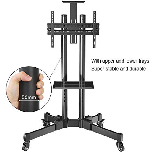 Universal TV Stand con ruedas, soporta pantallas 32 a 65 pulg miniatura 3