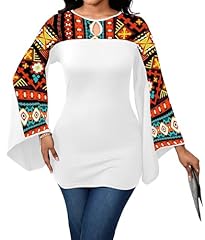 White Orange/African Print