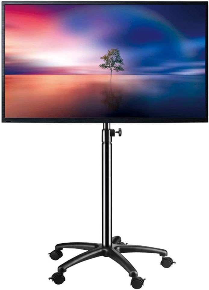 Soporte móvil para TV, soporte rodante universal para pantallas planas miniatura 1