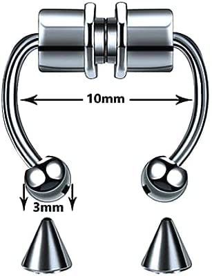 Anel de nariz falso piercing de liga piercing no nariz anéis de septo para mulheres jóias presentes