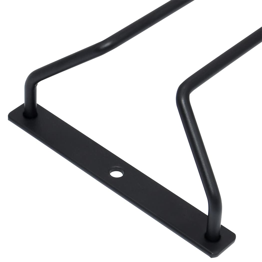Black Wine Glass Rack - Under Cabinet Holder -5 Black Wine Glass Rack - Under Cabinet Holder -5