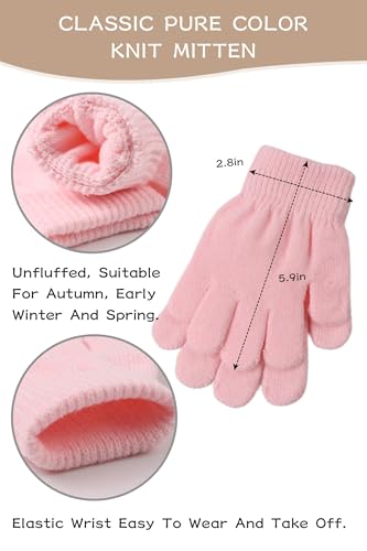 Peecabe Baby Beanie Fall Winter Toddler Knit Hat Scarf Glove Set Pompom Beanie Hat Fleece Neck Warmer4