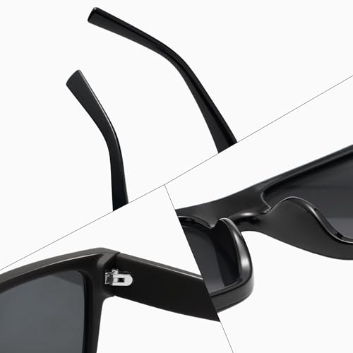 VANLINKER Fashion Trendy Square Sunglasses for Men Women Dark Shades with UV Protection for Driving VL98054