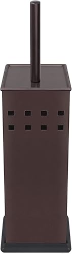 Miniatura 2 de Blue Donuts Escobilla de inodoro y soporte, cepillo de inodoro para baño, limpiador de inodoro, sin olor, bronce