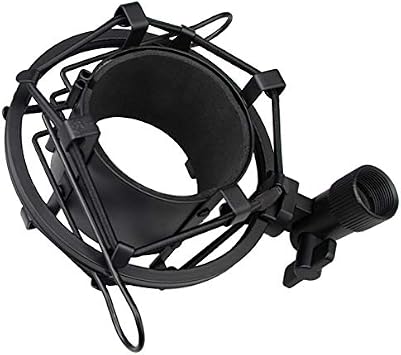 Miwayer Universal Microphone Shock Mount,Most Advanced Cobweb Anti-Vibration Structure Compatible with 1.6-1.8(42-47mm) Large Diameter Condenser Mics, Like CAD U37 USB GLX220 NW-700 MXL770 V250