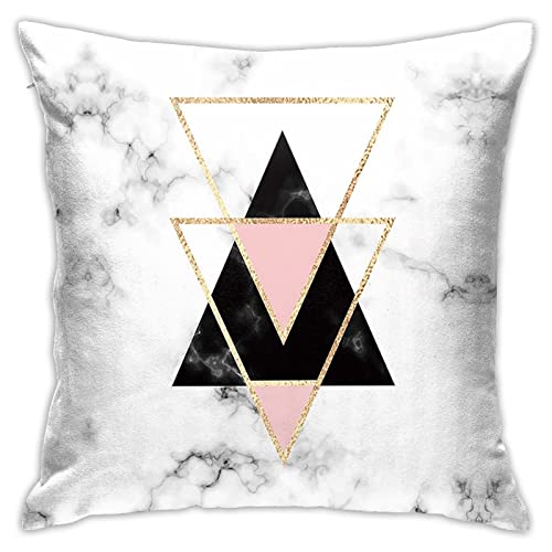Moderner schicker Marmor-Kissenbezüge, 45,7 x 45,7 cm, weicher Samt-Kissenbezug, Zimmerkissenbezug für Sofa, Heimdekoration, Autokunst, Ästhetik Cover