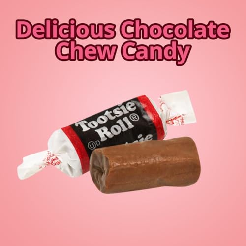 Tootsie Roll Midgees Chewy Chocolate Candy for Kids and Party Favors - Delicious Holiday Bulk Candy Individually Wrapped Candies for Snacking, Sharing with Friends and Familias, 1 Lb