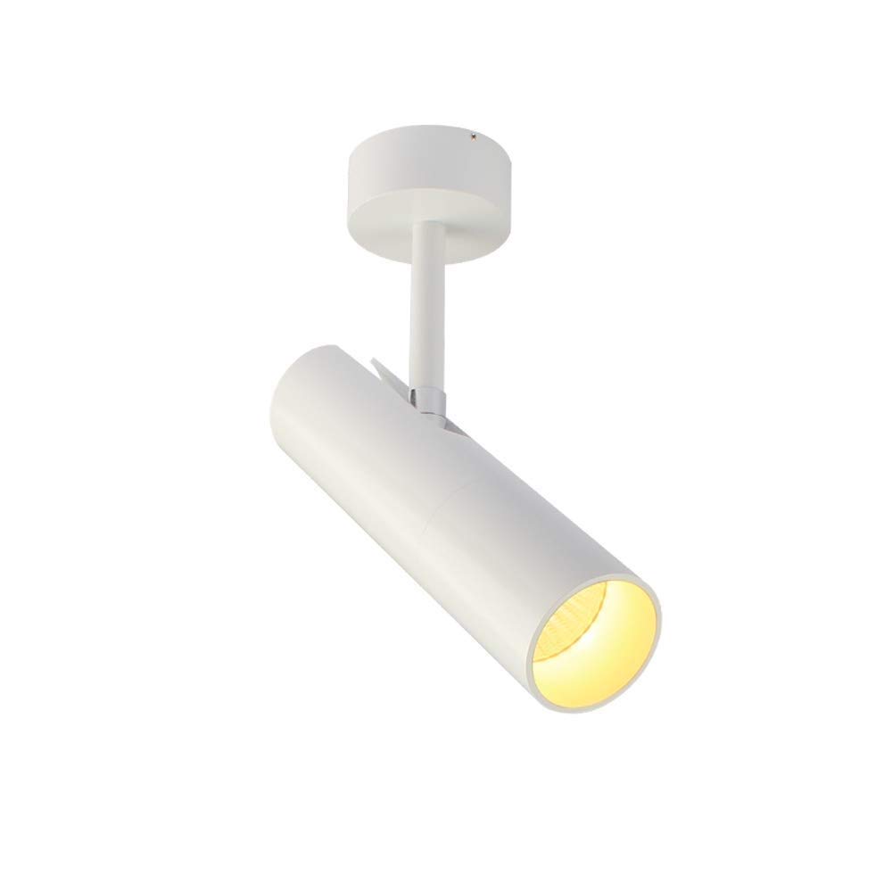 Foco de techo LED orientable para pared interior y pasillo con rotación COB
