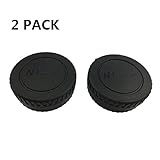 LXH 2 PACK LC-N1 Black Camera Front Body Cap and Rear Lens Cap Cover Set for Nikon N1-Mount Nikon 1...