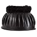 Dura-Tech Double Lock Bell Horse Boots with Fleece Lining | Large - Black | Protect Against Hoof Impact & Trauma | Durable Enough for Turnout | No Rub Design | Secure Fit