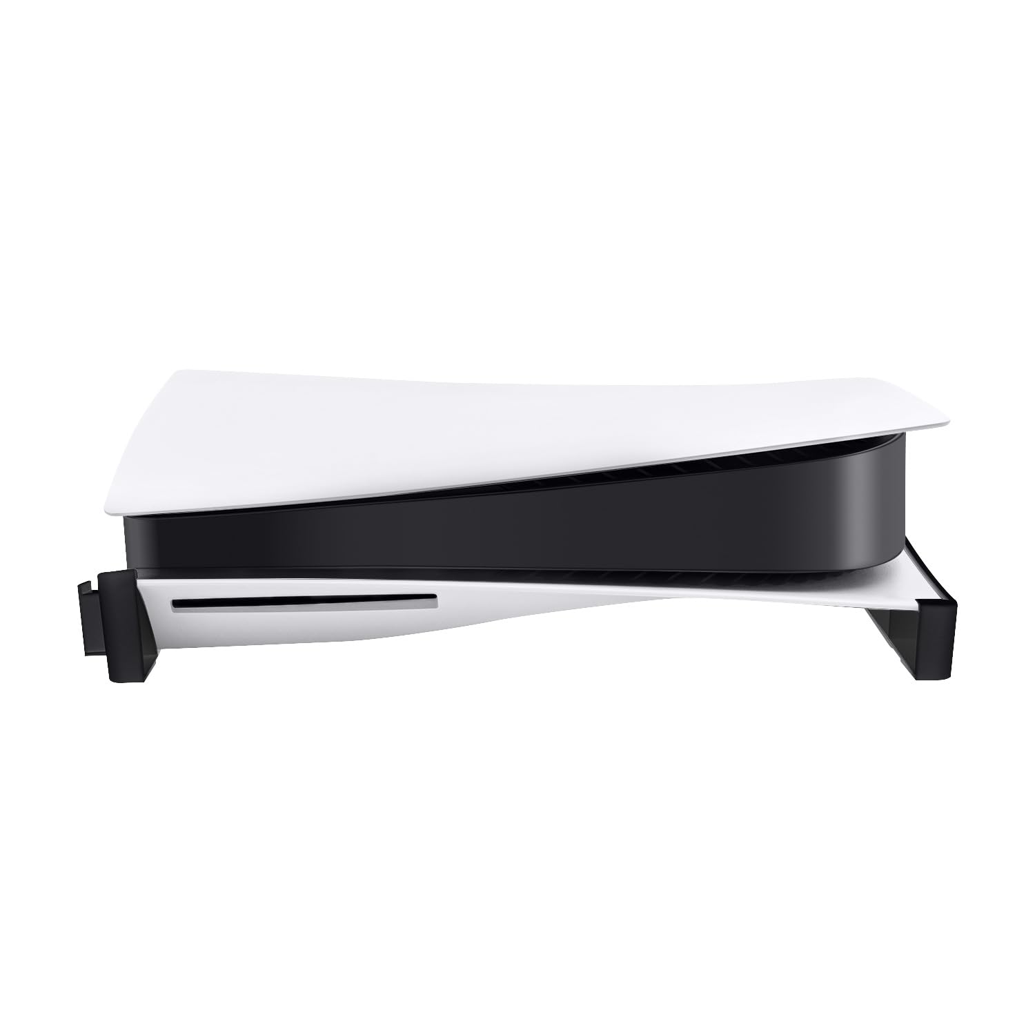 Mcbazel Soporte Horizontal Compatible con Consola 2020 PS5 Console PS5 DE/UHD, Soporte de Base para Disco PS5 y Consola de edición Digital, con máscaras Antideslizantes - Negro(No para PS5 Slim/Pro)