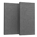 2” Thick Acoustic Panels with Hanging Hardware, 2 PCS 47.2” x 23.6” Fiberglass Sound Absorbing Panels for Home Theater Church Office Wall,Heather Grey