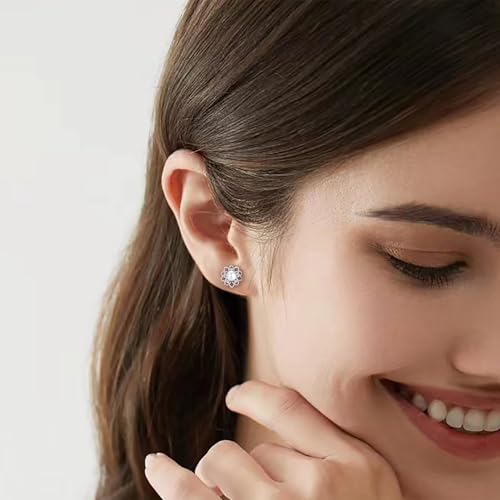 Pearl Stud Earrings Handpicked Freshwater Cultured Pearl Earrings for Women Hypoallergenic 925 Sterling Silver Cubic Zirconia Studs for Mother Her - image 4