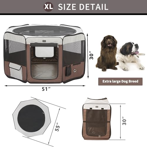 image for DONORO Dog Playpen 46