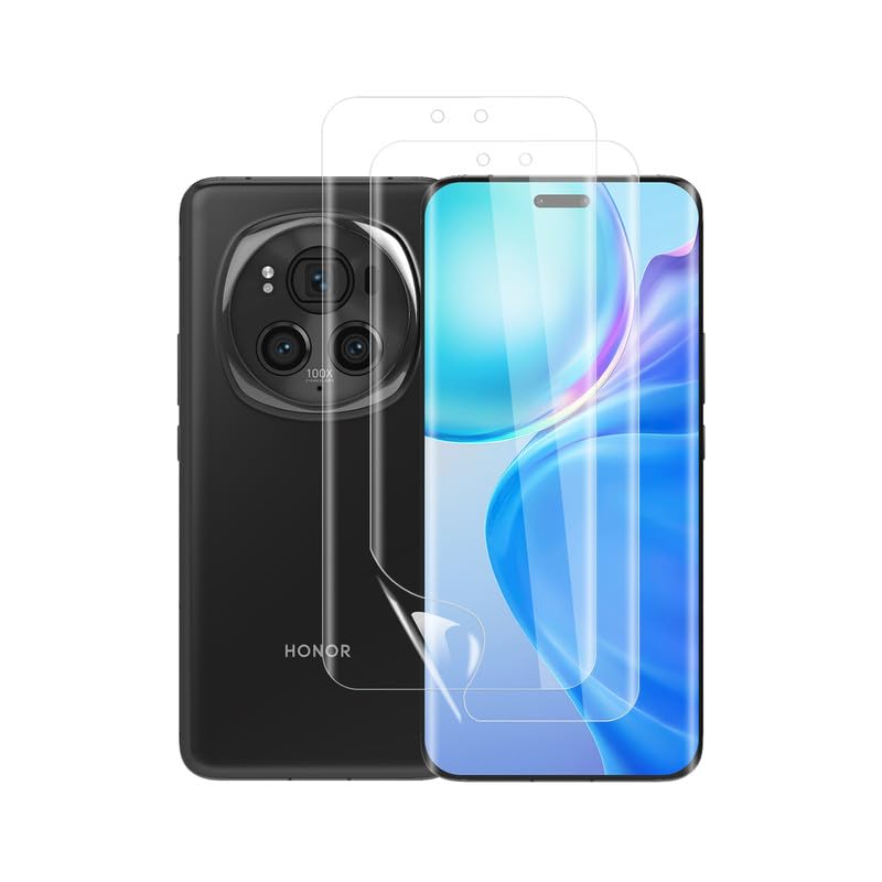 Devgoed [2 Stück] für Schutzfolie Honor Magic 6 Pro Weich TPU Glasschutzfolie Anti-Bläschen Displayschutz Honor Magic 6 Pro Folie Anti-Fingerabdruck Anti-Kanten Displayfolie Panzerglas