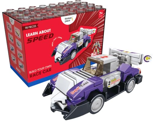 Image of 8-in-1 Super Racing Car Sharp Peak (98 Pieces) | Learn About Speed | Building Block Set for Kids Age 6+ | STEM Educational Toy | Build, Collect & Create Robot | Science & Learning Toy