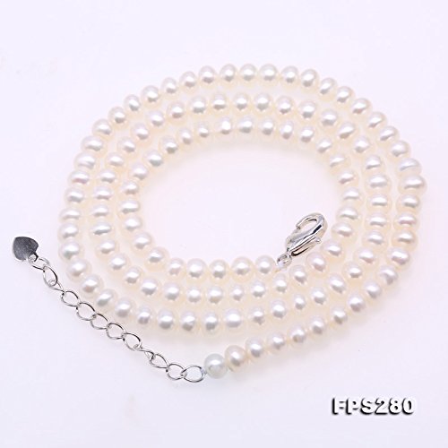 Jyx Small Pearl Necklace Set 4.5-5.5Mm White Freshwater Cultured Pearl Necklace Bracelet And Earrings Jewelry Set For Women #TOP1