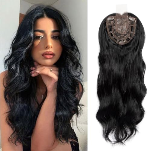 Cheveux clairsemés : perruque ondulée avec frange pour retrouver du volume naturellement